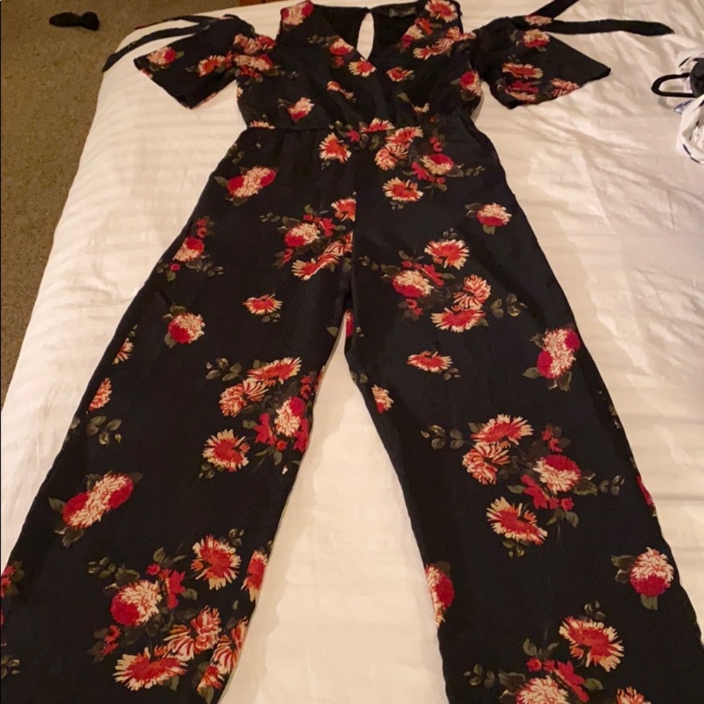 Flowered Pantsuit